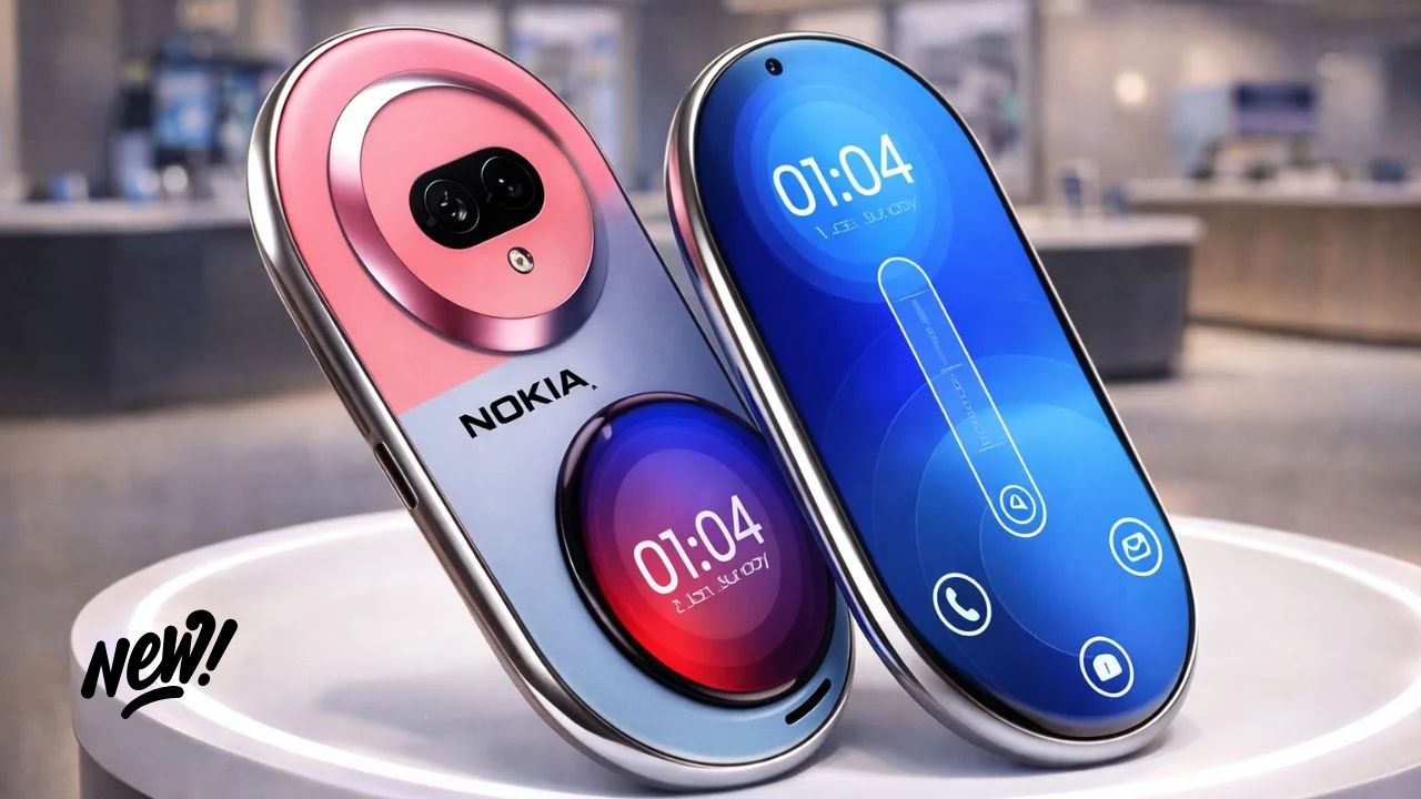 Nokia 2026 Foldable 5G Launched: Dual Displays, Huge 6500mAh Battery, Price Below ₹1,599